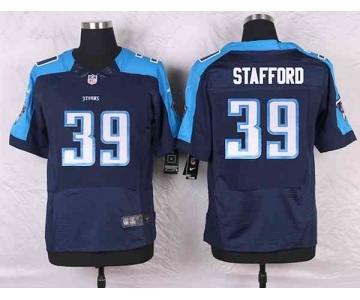 nike nfl jerseys tennessee titans #39 stafford blue[Elite]