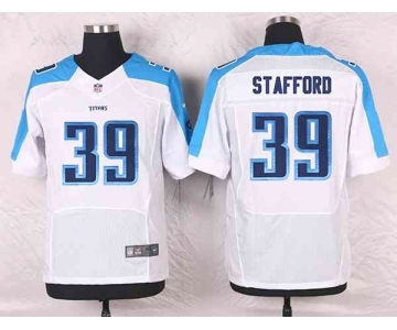 nike nfl jerseys tennessee titans #39 stafford white[Elite]