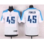 nike nfl jerseys tennessee titans #45 fowler white[Elite]