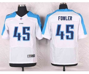 nike nfl jerseys tennessee titans #45 fowler white[Elite]