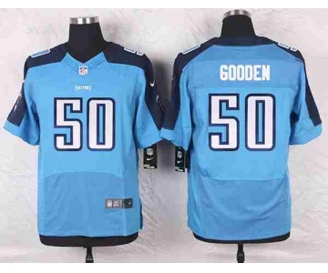 nike nfl jerseys tennessee titans #50 gooden lt.blue[Elite]