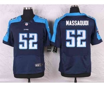 nike nfl jerseys tennessee titans #52 massaquoi blue[Elite]