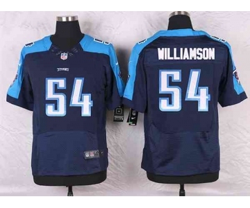 nike nfl jerseys tennessee titans #54 williamson blue[Elite]