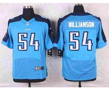 nike nfl jerseys tennessee titans #54 williamson lt.blue[Elite]