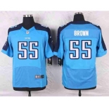 nike nfl jerseys tennessee titans #55 brown lt.blue[Elite]