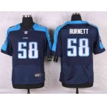 nike nfl jerseys tennessee titans #58 burnett blue[Elite]