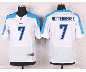 nike nfl jerseys tennessee titans #7 mettenberge white[Elite]