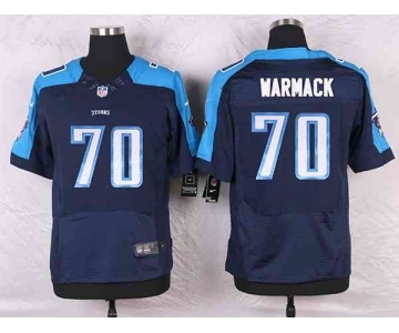 nike nfl jerseys tennessee titans #70 warmack blue[Elite]