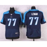 nike nfl jerseys tennessee titans #77 lewan blue[Elite]