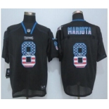 nike nfl jerseys tennessee titans #8 mariota black[Elite USA flag fashion][mariota]