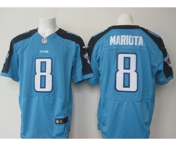 nike nfl jerseys tennessee titans #8 mariota lt.blue[Elite]