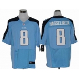 nike nfl jerseys tennessee titans #8 matt hasselbeck blue[Elite]