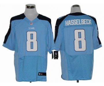 nike nfl jerseys tennessee titans #8 matt hasselbeck blue[Elite]