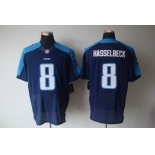 nike nfl jerseys tennessee titans #8 matt hasselbeck dk blue[Elite]