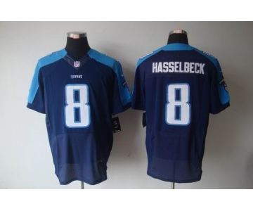 nike nfl jerseys tennessee titans #8 matt hasselbeck dk blue[Elite]