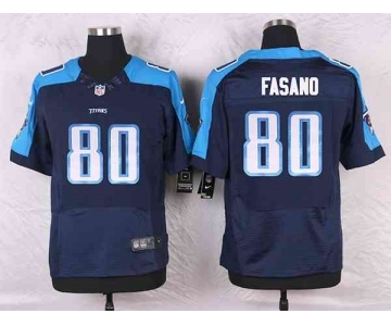 nike nfl jerseys tennessee titans #80 fasano blue[Elite]