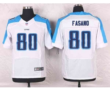 nike nfl jerseys tennessee titans #80 fasano white[Elite]