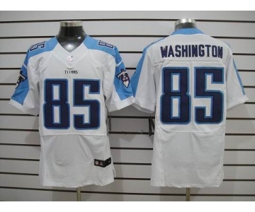 nike nfl jerseys tennessee titans #85 washington white[Elite]