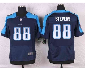 nike nfl jerseys tennessee titans #88 stevens blue[Elite]