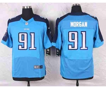 nike nfl jerseys tennessee titans #91 morgan lt.blue[Elite]