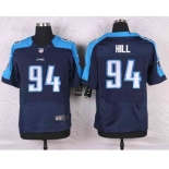 nike nfl jerseys tennessee titans #94 hill blue[Elite]