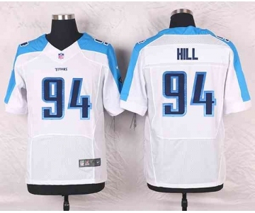 nike nfl jerseys tennessee titans #94 hill white[Elite]