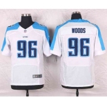 nike nfl jerseys tennessee titans #96 woods white[Elite]