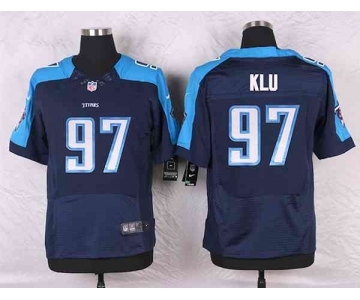 nike nfl jerseys tennessee titans #97 klu blue[Elite]