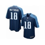 Men's Nike Tennessee Titans #18 Rishard Matthews Game Navy Blue Alternate NFL Jersey