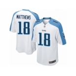 Men's Nike Tennessee Titans #18 Rishard Matthews Game White NFL Jersey