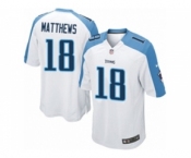 Men's Nike Tennessee Titans #18 Rishard Matthews Game White NFL Jersey