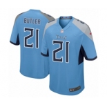 Men's Nike Tennessee Titans #21 Malcolm Butler Game Light Blue Alternate NFL Jersey