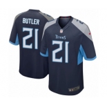 Men's Nike Tennessee Titans #21 Malcolm Butler Game Navy Blue Team Color NFL Jersey