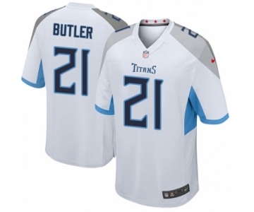 Men's Nike Tennessee Titans #21 Malcolm Butler Game White NFL Jersey