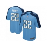 Men's Nike Tennessee Titans #22 Derrick Henry Game Light Blue Team Color NFL Jersey