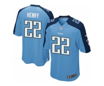 Men's Nike Tennessee Titans #22 Derrick Henry Game Light Blue Team Color NFL Jersey