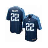 Men's Nike Tennessee Titans #22 Derrick Henry Game Navy Blue Alternate NFL Jersey