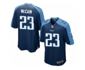 Men's Nike Tennessee Titans #23 Brice McCain Game Navy Blue Alternate NFL Jersey