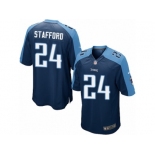 Men's Nike Tennessee Titans #24 Daimion Stafford Game Navy Blue Alternate NFL Jersey