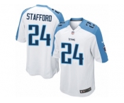 Men's Nike Tennessee Titans #24 Daimion Stafford Game White NFL Jersey