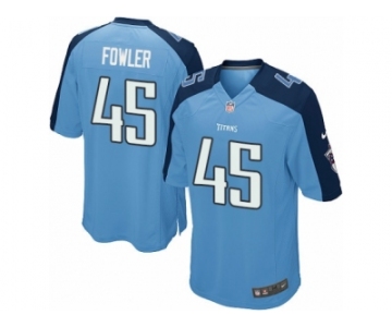 Men's Nike Tennessee Titans #45 Jalston Fowler Game Light Blue Team Color NFL Jersey