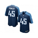 Men's Nike Tennessee Titans #45 Jalston Fowler Game Navy Blue Alternate NFL Jersey