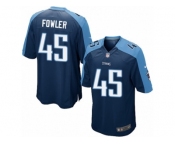 Men's Nike Tennessee Titans #45 Jalston Fowler Game Navy Blue Alternate NFL Jersey