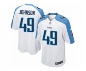 Men's Nike Tennessee Titans #49 Rashad Johnson Game White NFL Jersey