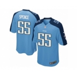 Men's Nike Tennessee Titans #55 Sean Spence Game Light Blue Team Color NFL Jersey