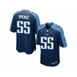 Men's Nike Tennessee Titans #55 Sean Spence Game Navy Blue Alternate NFL Jersey