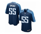 Men's Nike Tennessee Titans #55 Sean Spence Game Navy Blue Alternate NFL Jersey