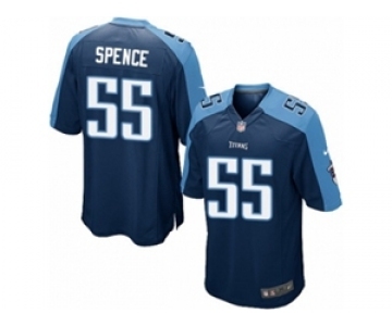 Men's Nike Tennessee Titans #55 Sean Spence Game Navy Blue Alternate NFL Jersey