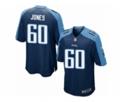 Men's Nike Tennessee Titans #60 Ben Jones Game Navy Blue Alternate NFL Jersey