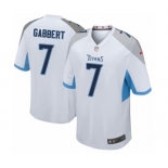 Men's Nike Tennessee Titans #7 Blaine Gabbert Game White NFL Jersey